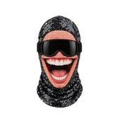 3D Print Old Man Balaclava Full Coverage Breathable Eye Hole Winter Mask Cover Stretch White Mustache Headwear Unisex Face Mask