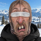 3D Print Old Man Balaclava Full Coverage Breathable Eye Hole Winter Mask Cover Stretch White Mustache Headwear Unisex Face Mask
